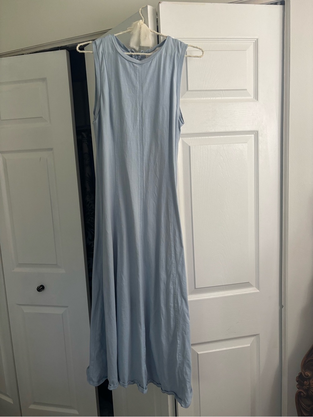 LOFT Sleeveless Light Blue Maxi Dress